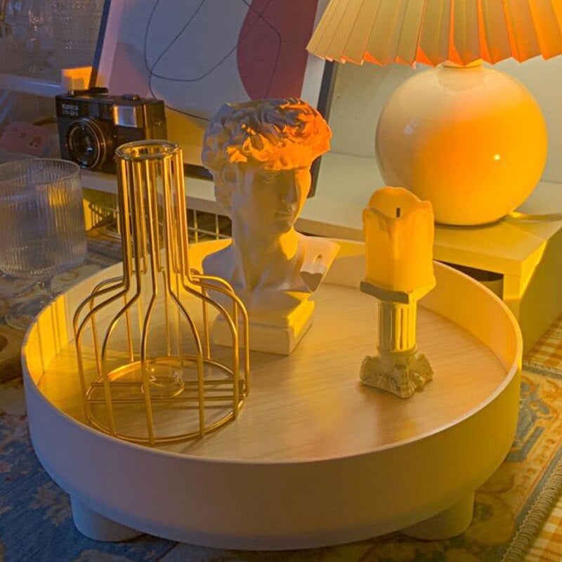 Šiaurės šalių dekoratyviniai padėklai Namų dekoras Apvalios vaisių lėkštės Papuošalai Svetainė Aromaterapija Kosmetika Organizatorius laikymo padėklo dėžutė