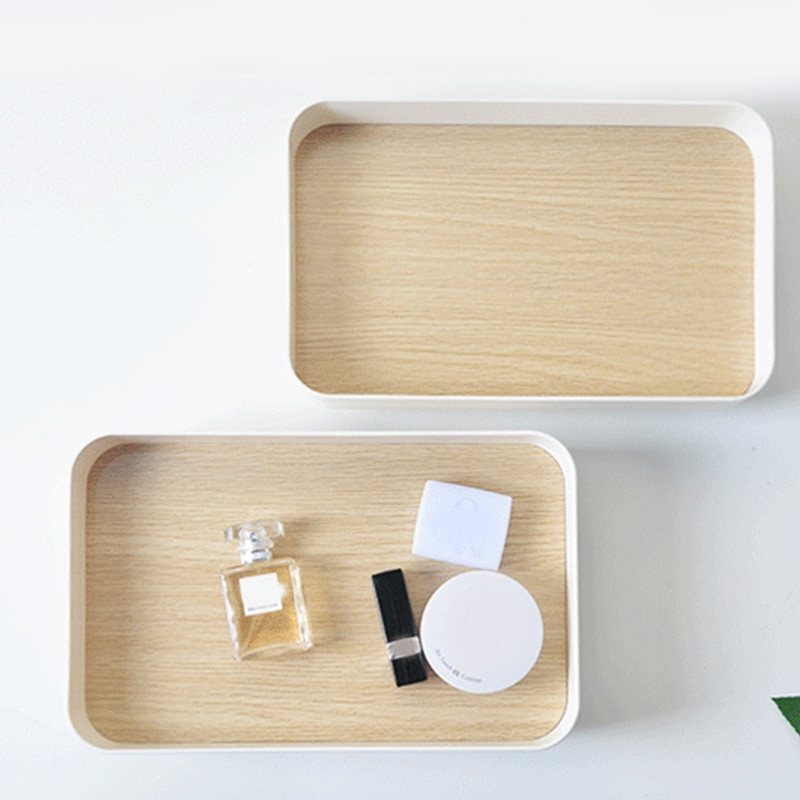 Tavă de depozitare pătrată multifuncțională Farfurie cu fructe Vasă pentru gustare Organizator pentru obiecte mici Decorare pentru birou