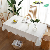 Naborani pamučni bijeli stolnjak Elegantni stolnjak za svatove Dekoracija za bankete i večere Luksuzni pokrivač za stol