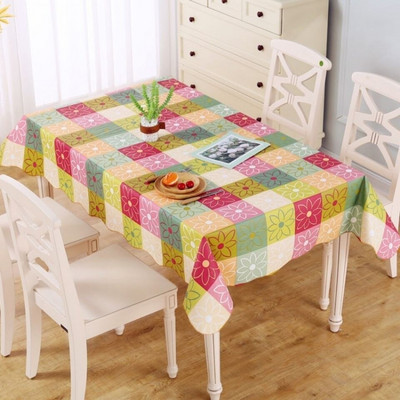 Stolnjak Zlatni mušeni pravokutni stolni pokrivač s valovitim rubom Ramazanski stolnjak otporan na ulje Kućni ukrasni pribor za zabavu