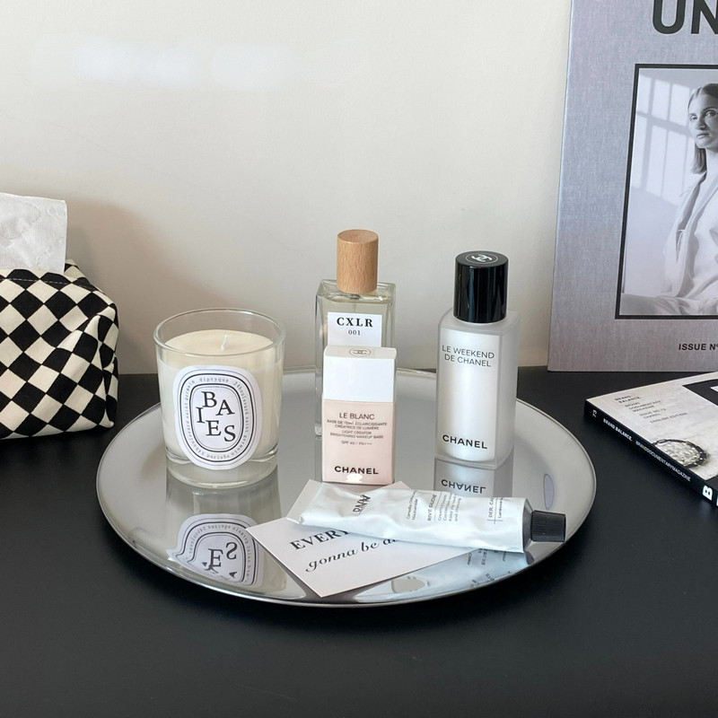 Ogledalo od nehrđajućeg čelika Srebrna ladica High Sense ladica za pohranu na radnoj površini Kozmetika Nakit Kutija za pohranu raznih stvari Ukrasna ladica