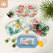 „Putuo“ dekoro virtuvės elegantiški padėklai tapyba Dekoratyvinės lėkštės sienų dailė šventėms, spausdinta skarda Art Lėkštės tabako sukimo padėklas