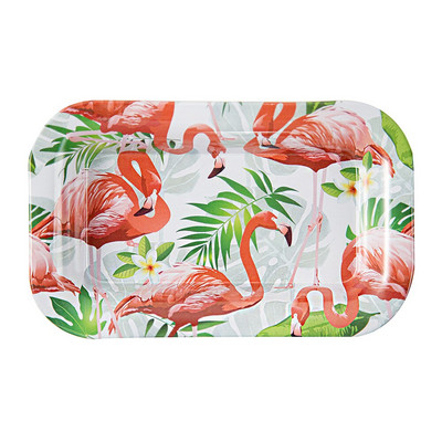 „Putuo“ dekoro virtuvės elegantiški padėklai tapyba Dekoratyvinės lėkštės sienų dailė šventėms, spausdinta skarda Art Lėkštės tabako sukimo padėklas