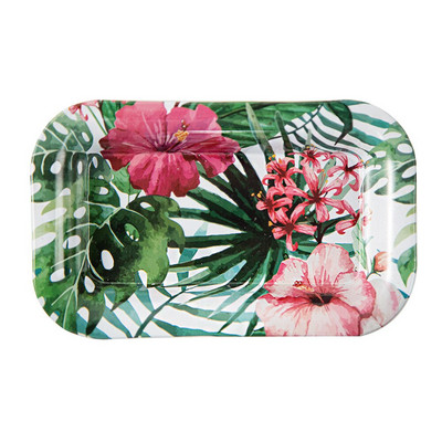 „Putuo“ dekoro virtuvės elegantiški padėklai tapyba Dekoratyvinės lėkštės sienų dailė šventėms, spausdinta skarda Art Lėkštės tabako sukimo padėklas