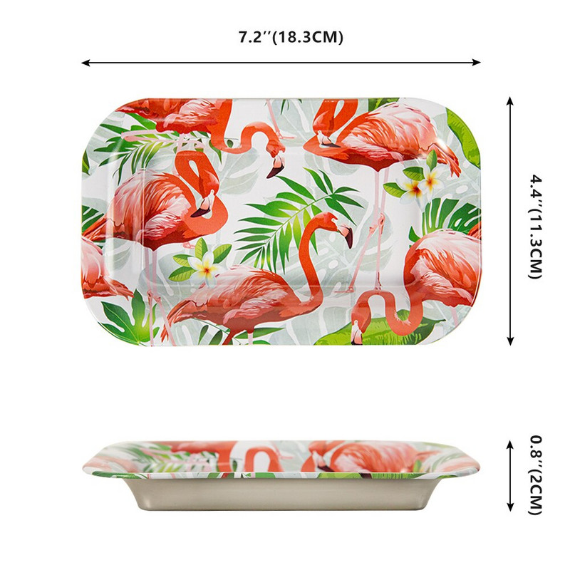 „Putuo“ dekoro virtuvės elegantiški padėklai tapyba Dekoratyvinės lėkštės sienų dailė šventėms, spausdinta skarda Art Lėkštės tabako sukimo padėklas