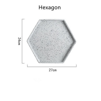 Cutelife Ceramica cu model de marmură Tavă de depozitare Veselă de bucătărie Mâncare Mic dejun Tavi rotunde Inel decorativ Bijuterii Tavă de nuntă