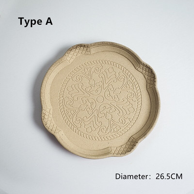 Cutelife retro okrugla drvena izrezbarena ladica za pohranu Vintage dekoracija dnevne sobe poslužavnik za kućni kauč Vjenčani nakit Parfem ladica za spavaću sobu