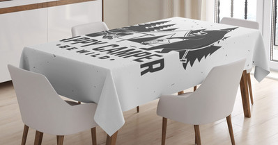 Teniski stolnjak Uzorak sportskih lopti s kovitlacima Tkanina za blagovaonski stol za uređenje kuhinje i doma