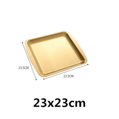 304 zlatno zlatno od nehrđajućeg čelika Posude za pohranu hrane BBQ Sushi Ravna posuda za pečenje kruha od tijesta Kuhinjski tanjur za voće i povrće