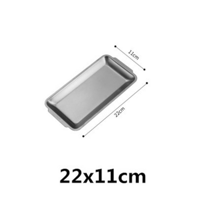 304 zlatno zlatno od nehrđajućeg čelika Posude za pohranu hrane BBQ Sushi Ravna posuda za pečenje kruha od tijesta Kuhinjski tanjur za voće i povrće