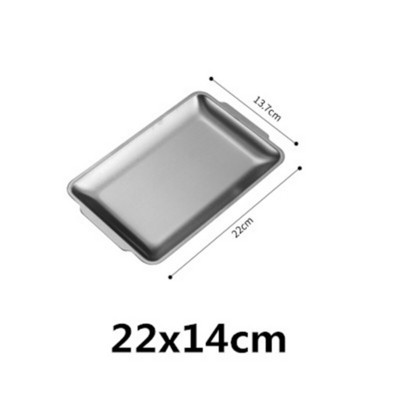 304 zlatno zlatno od nehrđajućeg čelika Posude za pohranu hrane BBQ Sushi Ravna posuda za pečenje kruha od tijesta Kuhinjski tanjur za voće i povrće