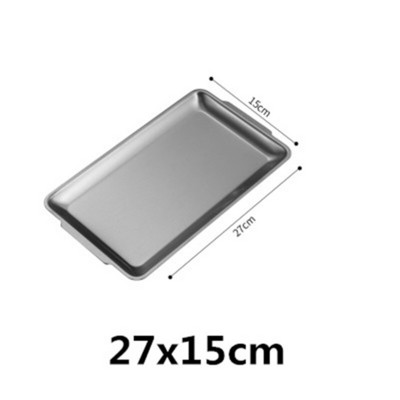 304 zlatno zlatno od nehrđajućeg čelika Posude za pohranu hrane BBQ Sushi Ravna posuda za pečenje kruha od tijesta Kuhinjski tanjur za voće i povrće