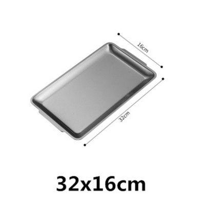 304 zlatno zlatno od nehrđajućeg čelika Posude za pohranu hrane BBQ Sushi Ravna posuda za pečenje kruha od tijesta Kuhinjski tanjur za voće i povrće