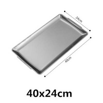 304 zlatno zlatno od nehrđajućeg čelika Posude za pohranu hrane BBQ Sushi Ravna posuda za pečenje kruha od tijesta Kuhinjski tanjur za voće i povrće