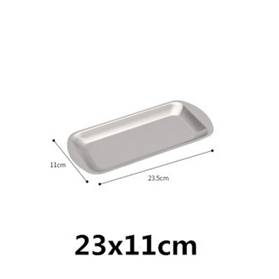 304 zlatno zlatno od nehrđajućeg čelika Posude za pohranu hrane BBQ Sushi Ravna posuda za pečenje kruha od tijesta Kuhinjski tanjur za voće i povrće