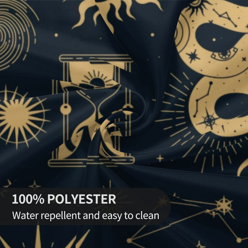 Saulė ir mėnulis Retro staltiesė Astronomy Witch Pigūs Gražūs stalo užtiesalai Virtuvės spausdinta apsauga Poliesterio staltiesė