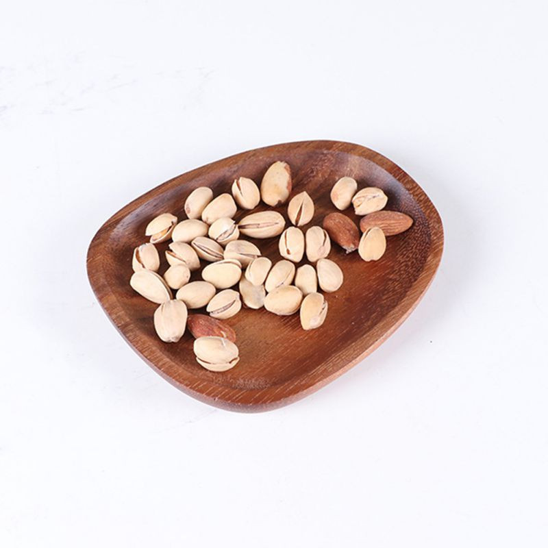 5 dydžių medinių lėkščių rinkinys Natūralaus medžio indų lėkštės Pyragai Deserto patiekimo lėkštė Japoniška suši lėkštė mediniai indai