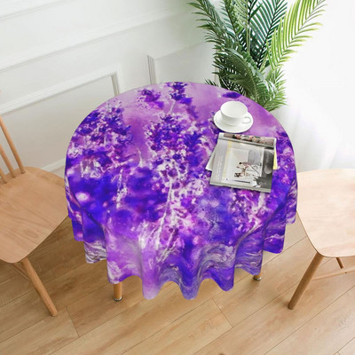 Față de masă mov cu lavandă Câmp de lavandă Natură Plantă Decorativă Personalizată Față de masă Picnic Ieftin Poliester Față de masă