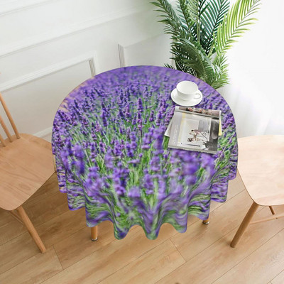Față de masă mov cu lavandă Câmp de lavandă Natură Plantă Decorativă Personalizată Față de masă Picnic Ieftin Poliester Față de masă