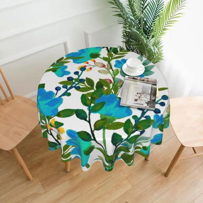 Atogrąžų apvali staltiesė Elegantiška apsauga savitarnos stalo užvalkalas Vintage individualizuota poliesterio didmeninė staltiesė