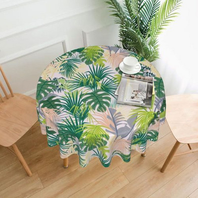 Atogrąžų apvali staltiesė Elegantiška apsauga savitarnos stalo užvalkalas Vintage individualizuota poliesterio didmeninė staltiesė