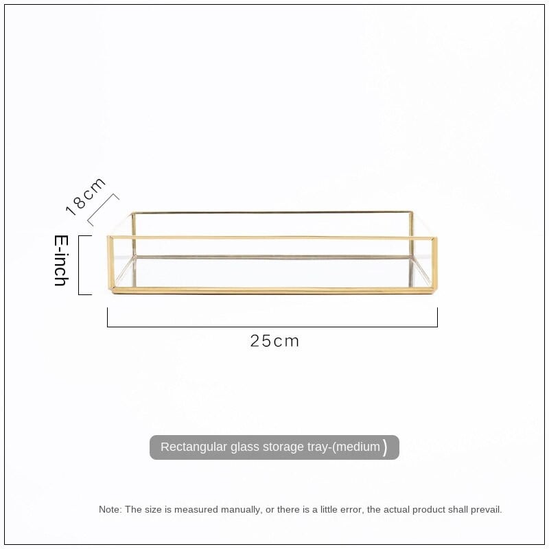 Geometrijos ovalus stiklas metalinis laikymo padėklas Europos vaisių kavos lėkštė Stalinis kompiuteris smulkūs daiktai papuošalai vitrinos dėklas Namų dekoras
