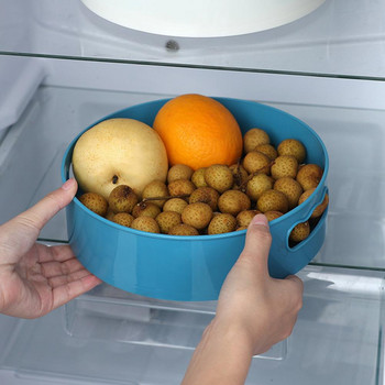Въртяща се на 360 тава Кухненски контейнери за съхранение на буркан с подправки Поднос за храна Кутия за съхранение на баня Неплъзгащ се Органайзер за козметика