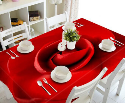 Meijuner Crăciun 3D Față de masă Bucătărie Sufragerie Față de masă Decoratiuni Home Rectangular Party Huse pentru masă Ornamente de Crăciun