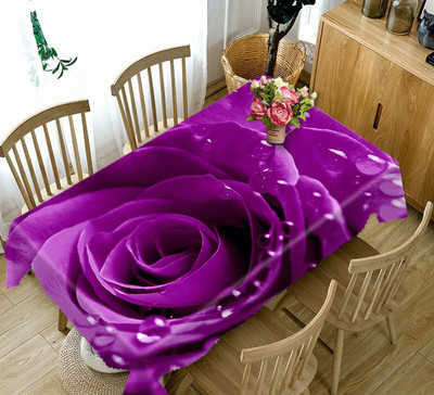 Meijuner Crăciun 3D Față de masă Bucătărie Sufragerie Față de masă Decoratiuni Home Rectangular Party Huse pentru masă Ornamente de Crăciun