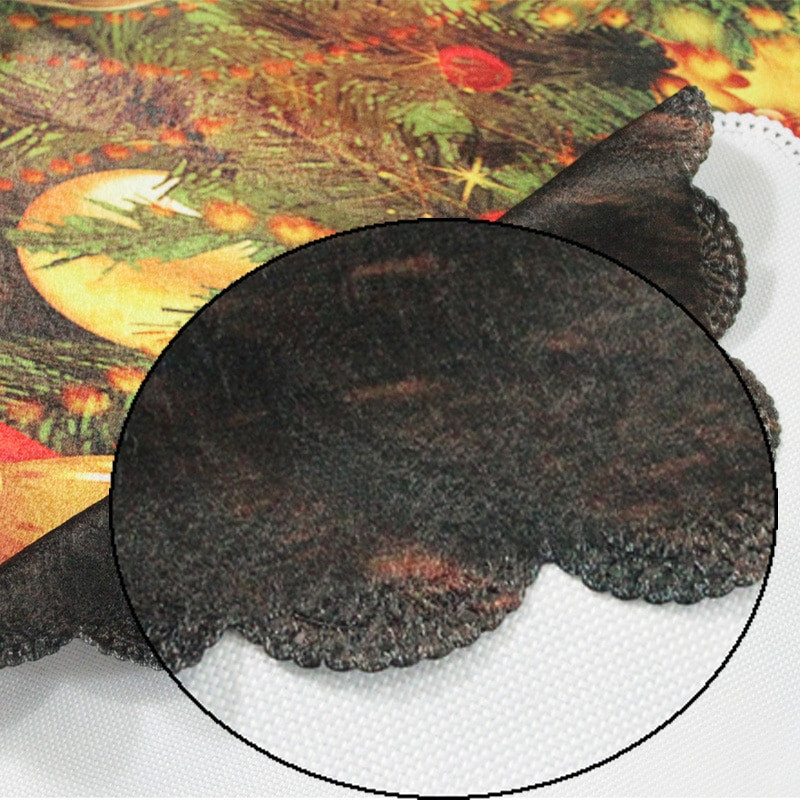 Meijuner Crăciun 3D Față de masă Bucătărie Sufragerie Față de masă Decoratiuni Home Rectangular Party Huse pentru masă Ornamente de Crăciun