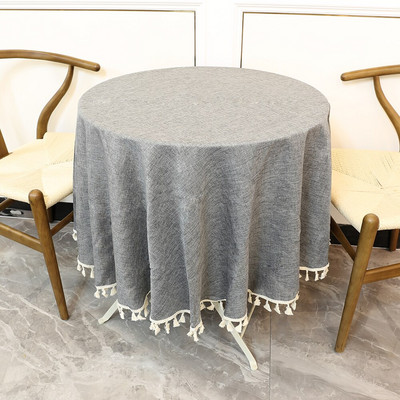 BIT.FLY Față de masă rotundă Față de masă Imitați lenjerie dantelă Nordic ceai cafea fețe de masă pentru petrecere de nuntă Decor bucătărie acasă