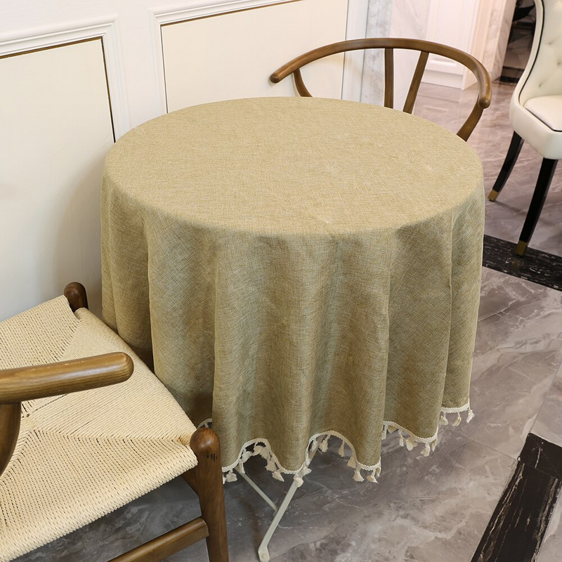 BIT.FLY Față de masă rotundă Față de masă Imitați lenjerie dantelă Nordic ceai cafea fețe de masă pentru petrecere de nuntă Decor bucătărie acasă