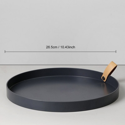 Nordic asztali tárolótálca egyszínű Egyszerű ékszertároló tálca Nappali Konyhaasztal Hordozható rendező Otthoni dekoráció