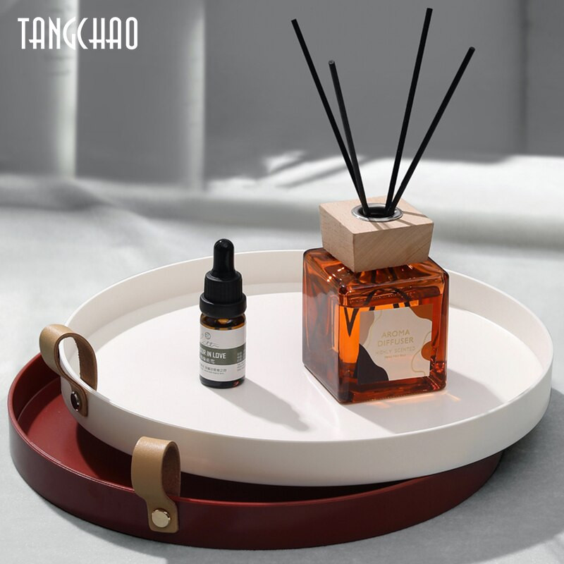 Nordic asztali tárolótálca egyszínű Egyszerű ékszertároló tálca Nappali Konyhaasztal Hordozható rendező Otthoni dekoráció