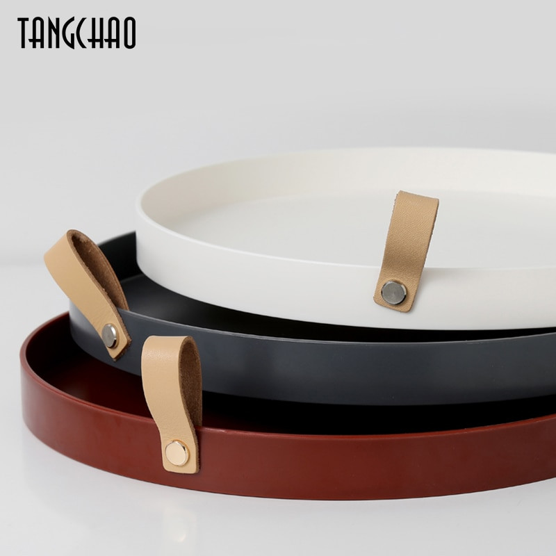 Nordic asztali tárolótálca egyszínű Egyszerű ékszertároló tálca Nappali Konyhaasztal Hordozható rendező Otthoni dekoráció