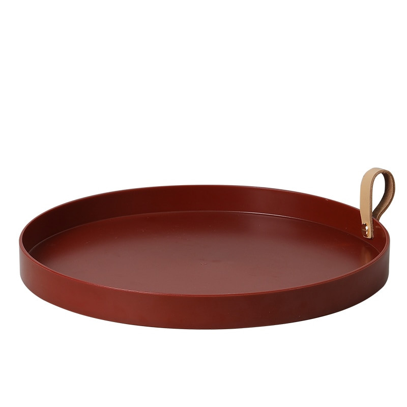 Nordic asztali tárolótálca egyszínű Egyszerű ékszertároló tálca Nappali Konyhaasztal Hordozható rendező Otthoni dekoráció