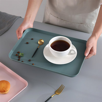 Nordic INS Πλαστικός δίσκος αποθήκευσης Πολύχρωμος PP πιάτο τσαγιού Ορθογώνιο Προμήθειες κουζίνας σπιτιού Υπηρεσία ξενοδοχείου Δίσκος κοσμημάτων σνακ παλέτας