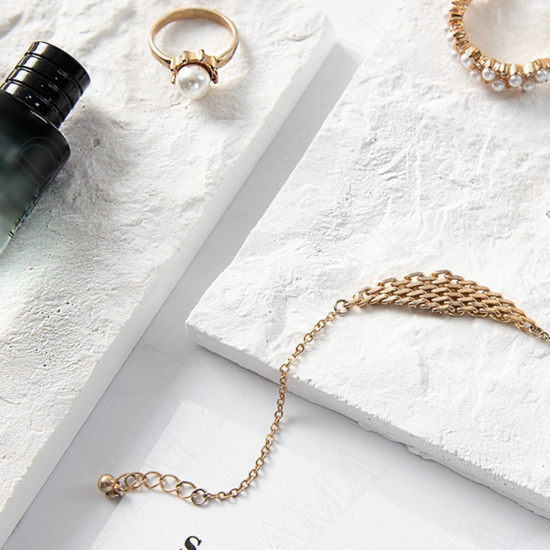 Kūrybiškumas Gipso laikymo padėklas Miegamojo kosmetikos konteineris Paprastas stalinis papuošalų stendas Europos namų apdaila