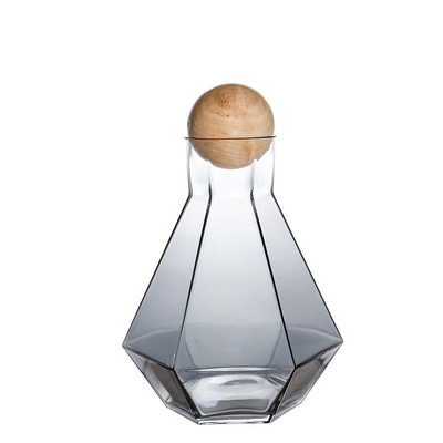 Nordic Creative Glass Diamond šešiakampės sultys Didelės talpos šalto vandens butelis gėrimo pieno alaus puodelio vakarienės lėkštės laikymo padėklas