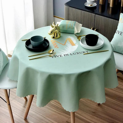 Fata de masa rezistenta la apa, rezistenta la oparire, rezistenta la ulei si fara spalare fata de masa rotunda masa de sufragerie de uz casnic decor simplu de birou
