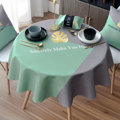 Fata de masa rezistenta la apa, rezistenta la oparire, rezistenta la ulei si fara spalare fata de masa rotunda masa de sufragerie de uz casnic decor simplu de birou