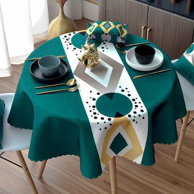 Fata de masa rezistenta la apa, rezistenta la oparire, rezistenta la ulei si fara spalare fata de masa rotunda masa de sufragerie de uz casnic decor simplu de birou