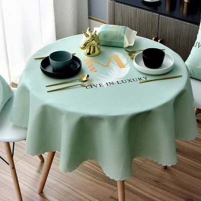 Fata de masa rezistenta la apa, rezistenta la oparire, rezistenta la ulei si fara spalare fata de masa rotunda masa de sufragerie de uz casnic decor simplu de birou