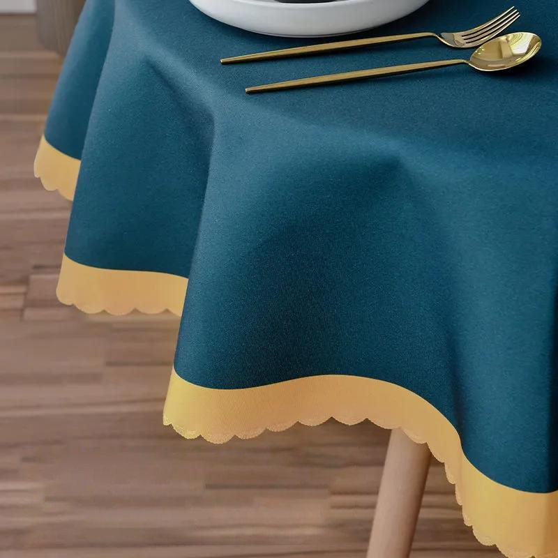 Fata de masa rezistenta la apa, rezistenta la oparire, rezistenta la ulei si fara spalare fata de masa rotunda masa de sufragerie de uz casnic decor simplu de birou