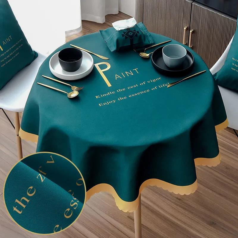 Fata de masa rezistenta la apa, rezistenta la oparire, rezistenta la ulei si fara spalare fata de masa rotunda masa de sufragerie de uz casnic decor simplu de birou