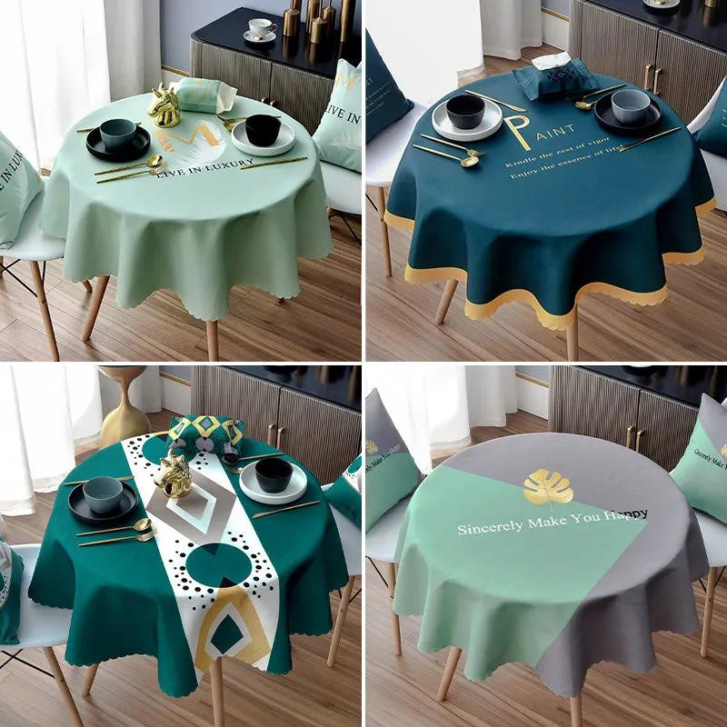 Fata de masa rezistenta la apa, rezistenta la oparire, rezistenta la ulei si fara spalare fata de masa rotunda masa de sufragerie de uz casnic decor simplu de birou