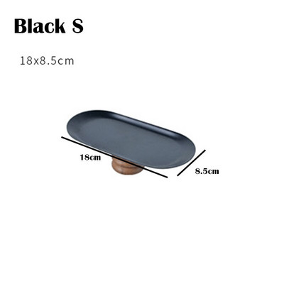 Geležies laikymo padėklas Medienos magnetas Aukštos pėdos Dekoratyvinės lėkštės Vitrinos Stovas Padėklai Dekoratyviniai papuošalų Padėklai Svetainės virtuvės saugykla