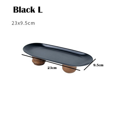 Geležies laikymo padėklas Medienos magnetas Aukštos pėdos Dekoratyvinės lėkštės Vitrinos Stovas Padėklai Dekoratyviniai papuošalų Padėklai Svetainės virtuvės saugykla