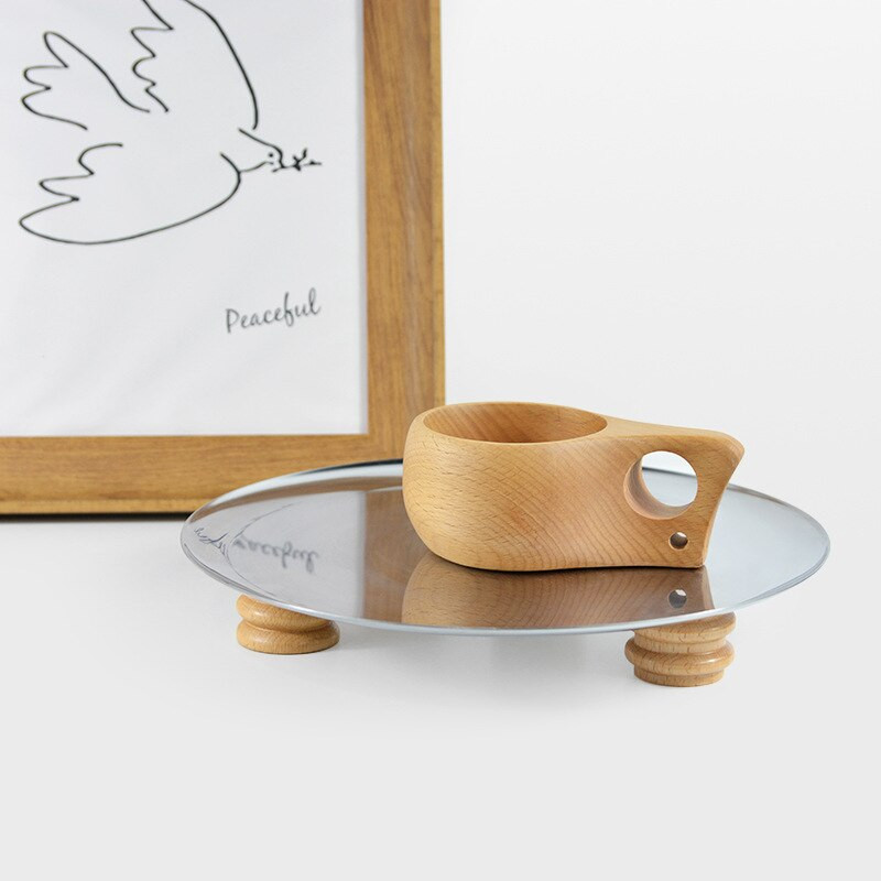 Geležies laikymo padėklas Medienos magnetas Aukštos pėdos Dekoratyvinės lėkštės Vitrinos Stovas Padėklai Dekoratyviniai papuošalų Padėklai Svetainės virtuvės saugykla