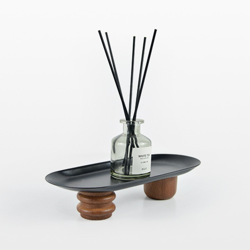 Geležies laikymo padėklas Medienos magnetas Aukštos pėdos Dekoratyvinės lėkštės Vitrinos Stovas Padėklai Dekoratyviniai papuošalų Padėklai Svetainės virtuvės saugykla